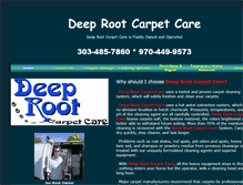 Tablet Screenshot of deeprootcarpetcare.com